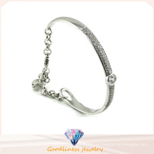 Brazalete de cristal austríaco de lujo hermoso brazalete de plata de la joyería del diseño 925 (g41252)